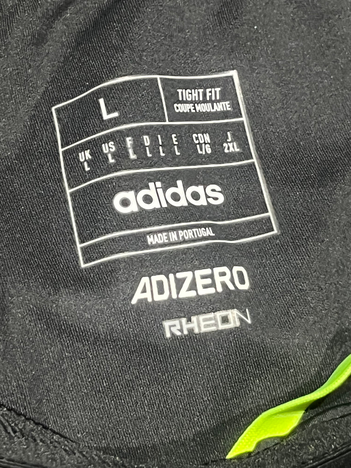 Black & Pink Adidas Adizero Mens Rheon Racing 1/2 Tights