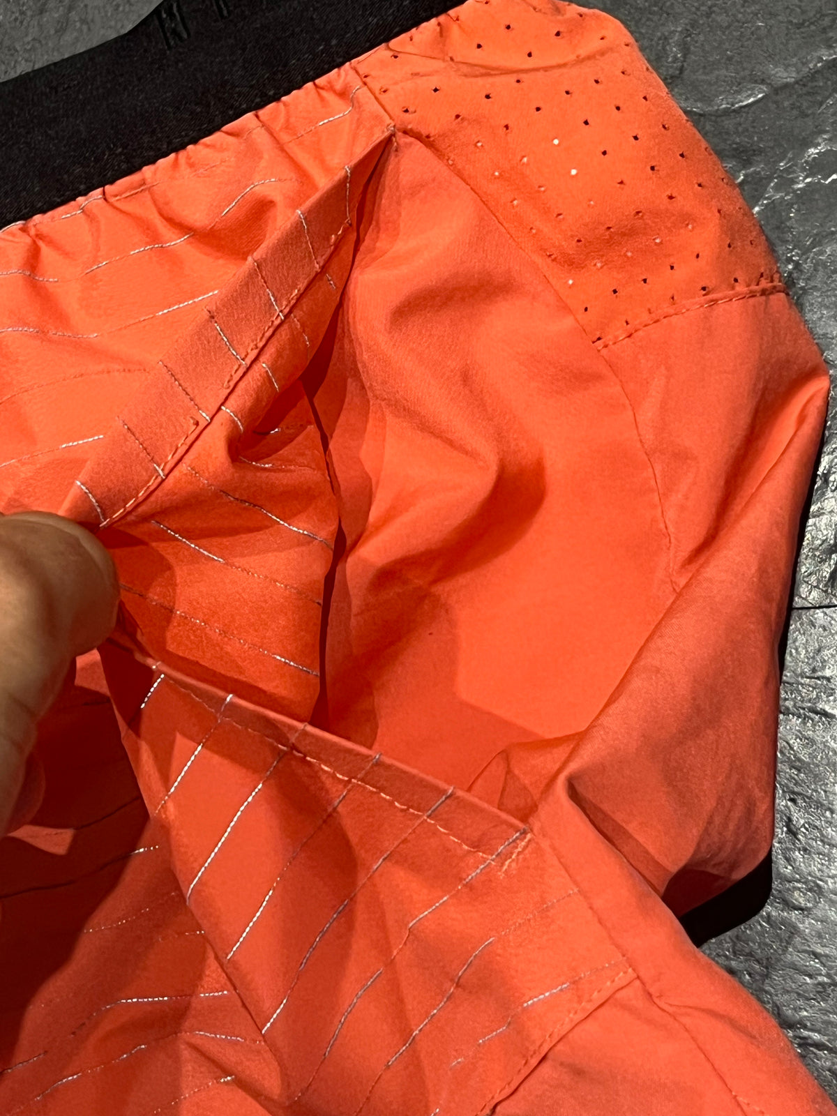 Orange Nike Men’s Dri Fit Running Division 5” Brief Lined Running Shorts