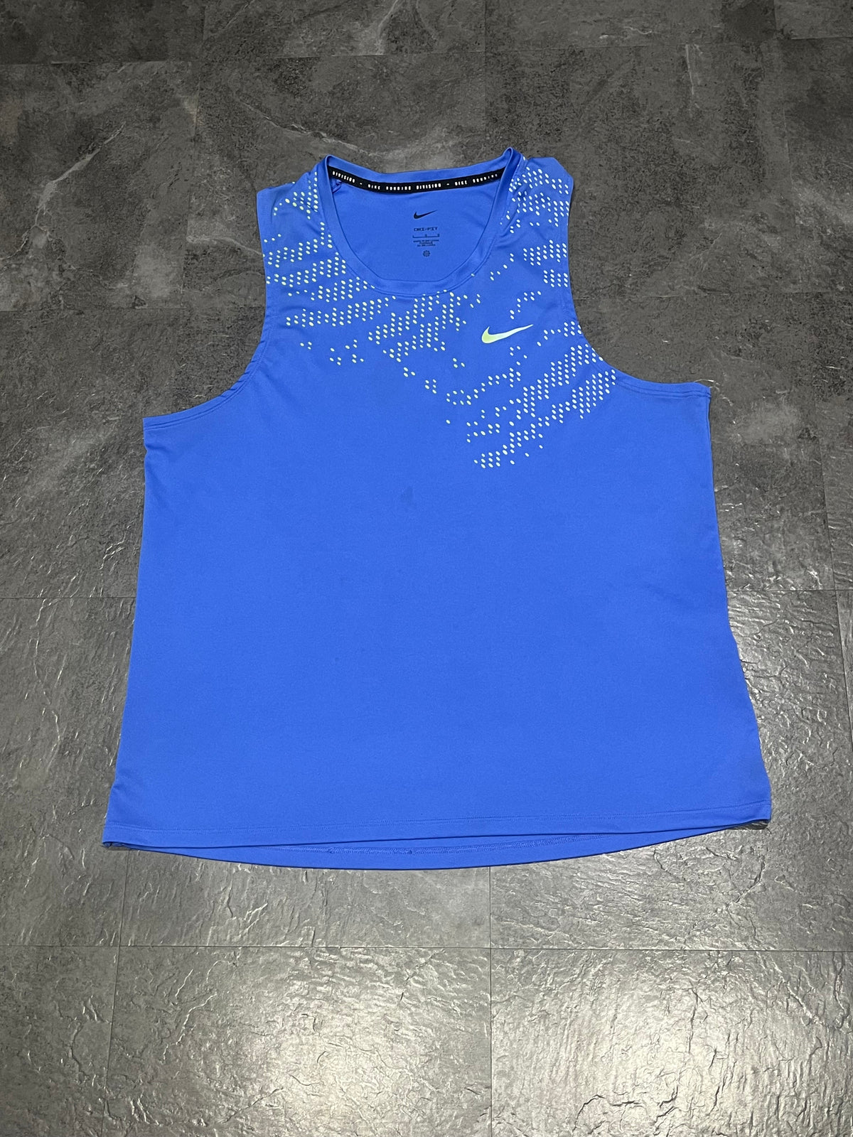 Blue Nike Men’s Dri Fit Running Division Singlet