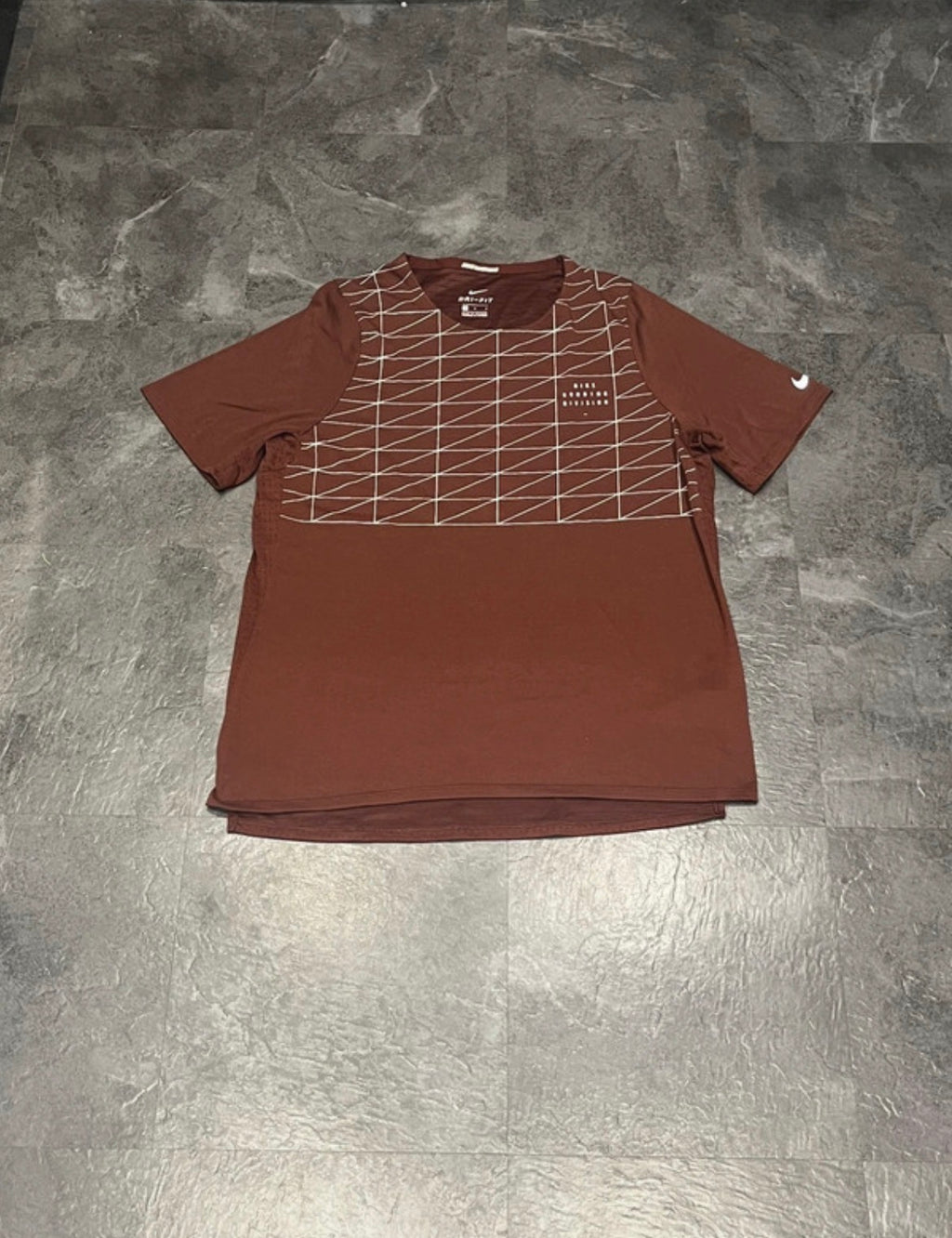 Brown Nike Men’s Dri Fit Rise 365 Running Division T Shirt