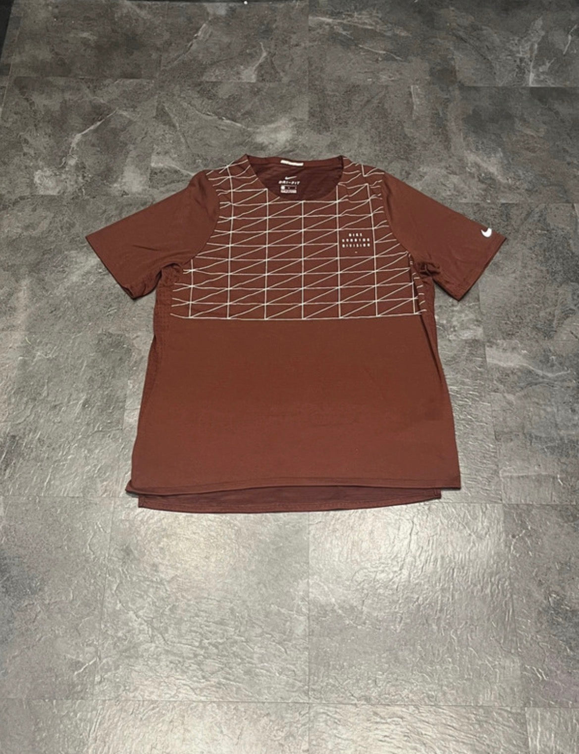 Brown Nike Men’s Dri Fit Rise 365 Running Division T Shirt