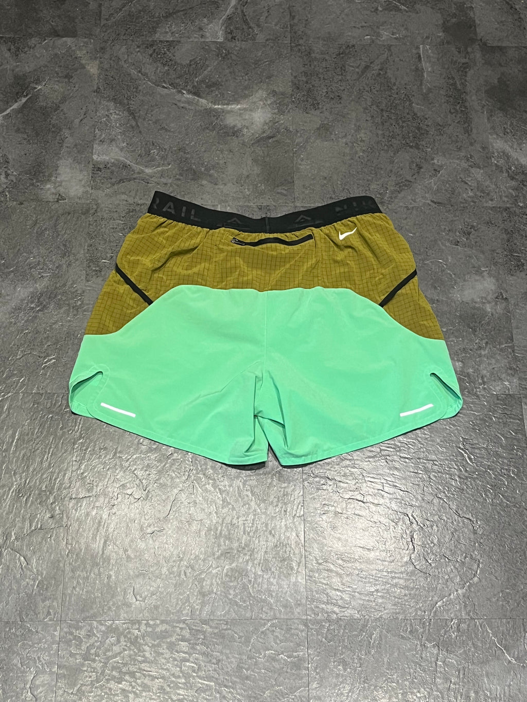 Mint Nike Men’s Dri Fit Trail “Second Sunrise” 7” Brief Lined Running Shorts
