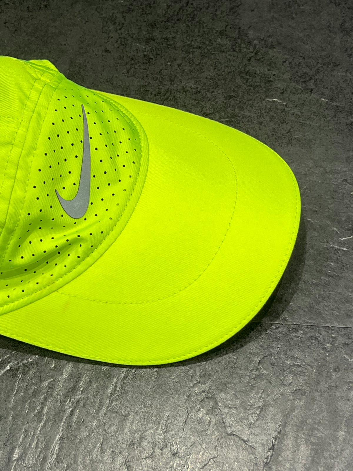 Neon Nike Men’s Dri Fit ADV Fly Tailwind Running Cap