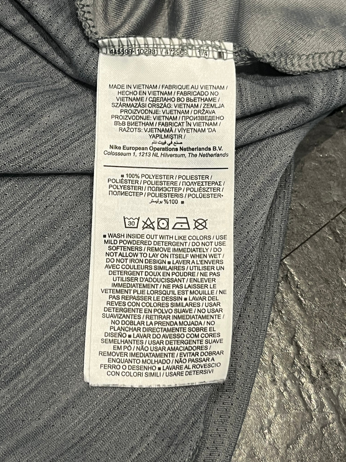 Grey Nike Men’s Dri Fit Miler Running Vest