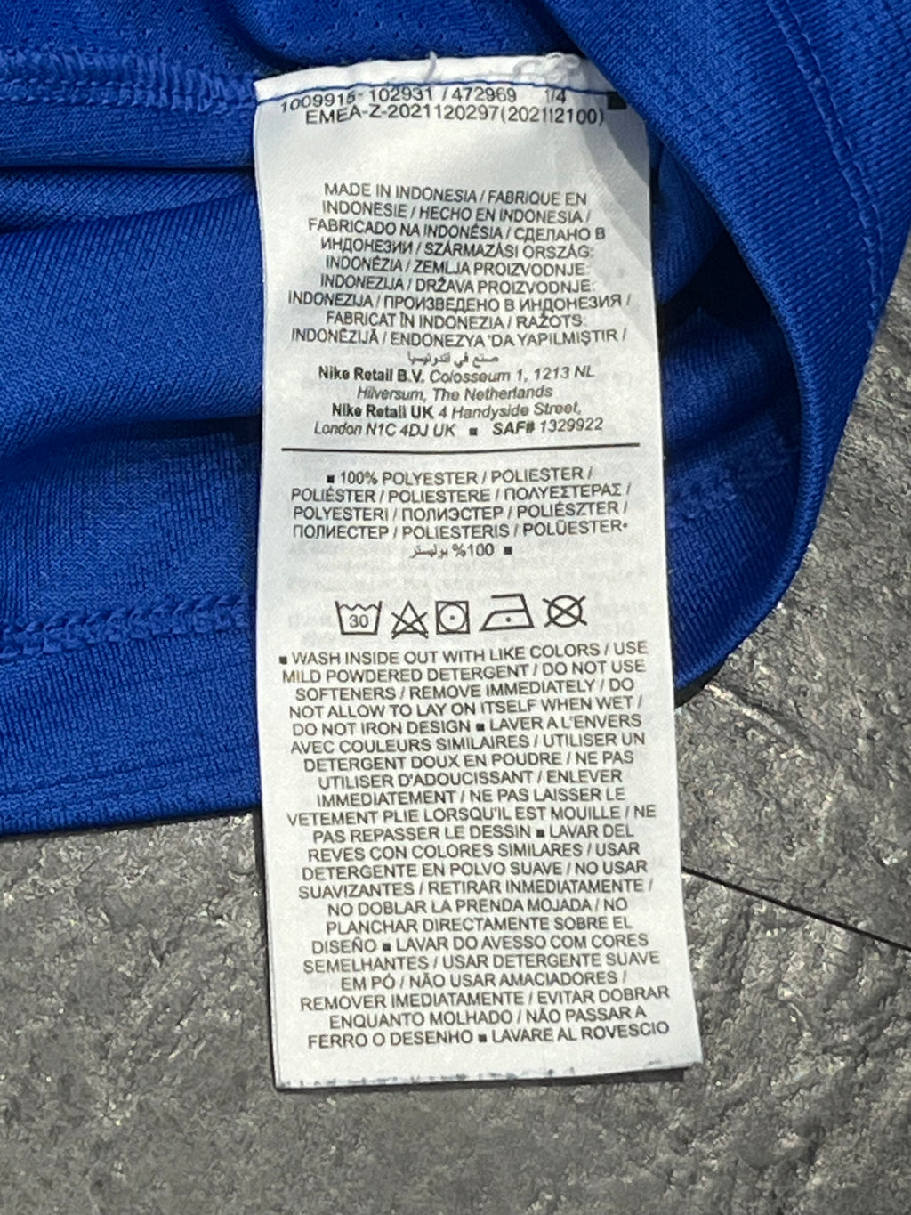 Blue Nike Men’s Dri Fit Miler Running T Shirt