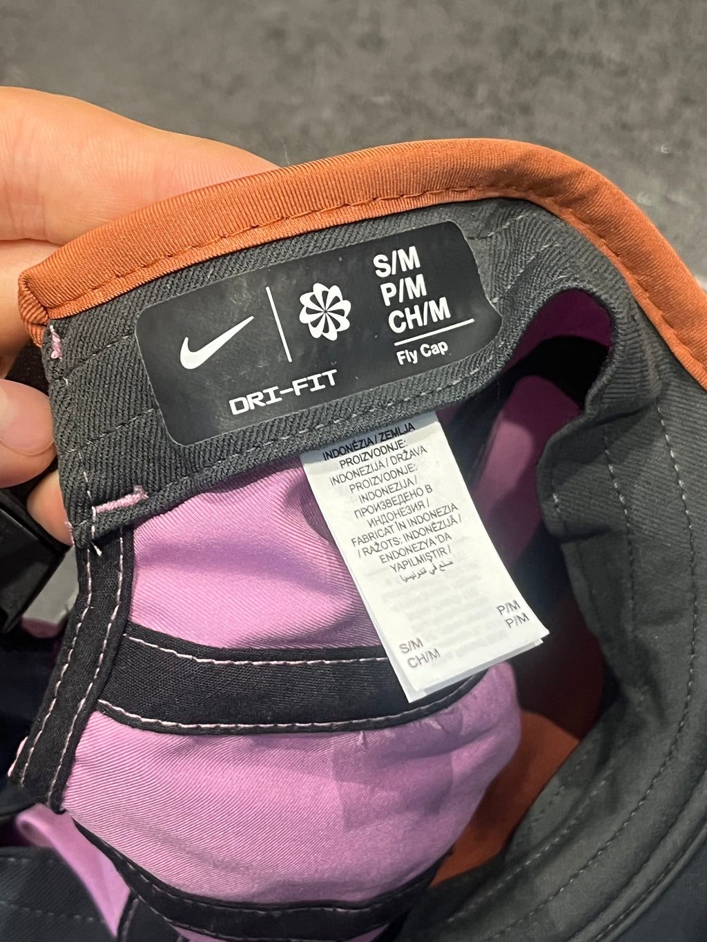 Light Magenta / Dusty Peach Nike Fly Unstructured Running Cap - Unisex
