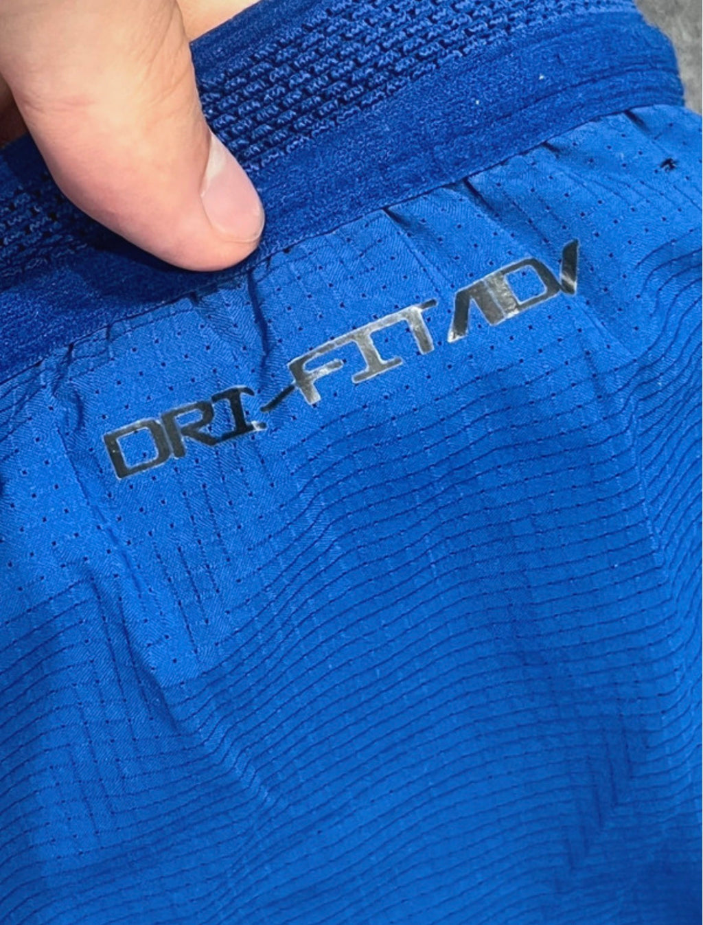 Blue & Orange Nike Men’s Dri Fit ADV 2” Racing Split Shorts