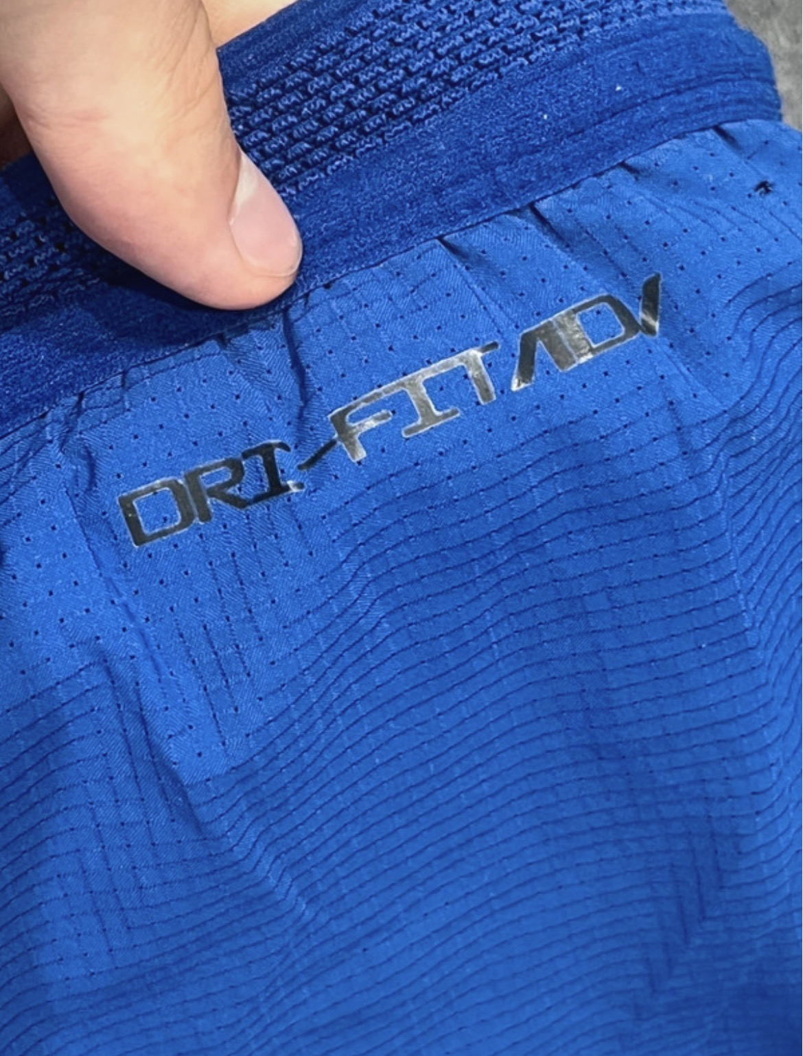 Blue & Orange Nike Men’s Dri Fit ADV 2” Racing Split Shorts