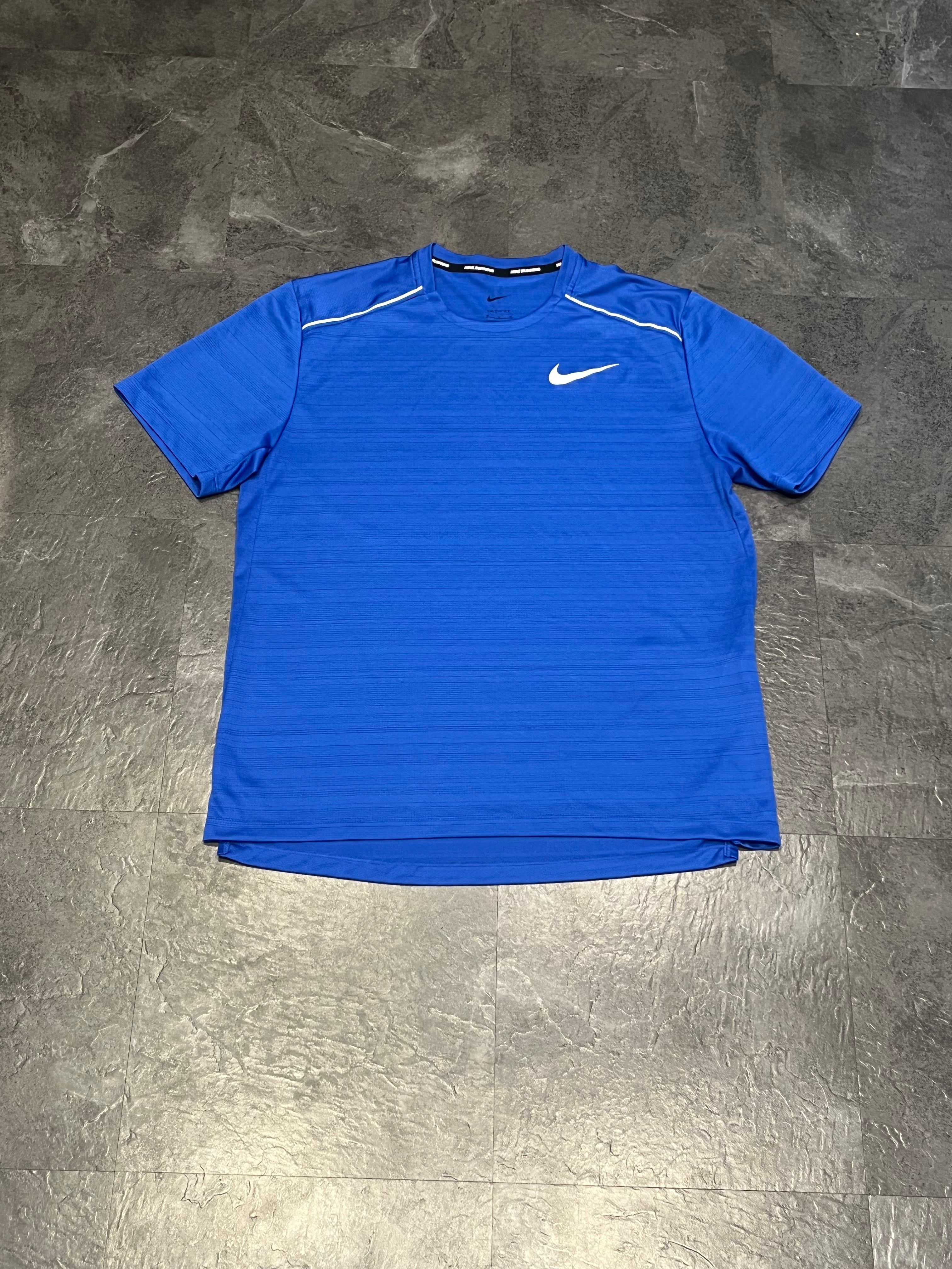 Blue Nike Men’s Dri Fit Miler Running T Shirt