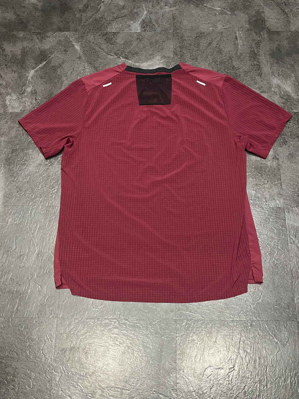 Burgundy Nike Men’s Dri Fit Rise 365 Trail Running T Shirt