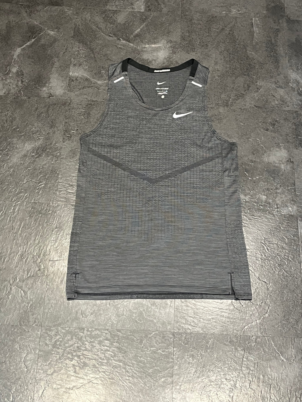 Dark Grey Nike Men’s Dri Fit ADV Running Singlet