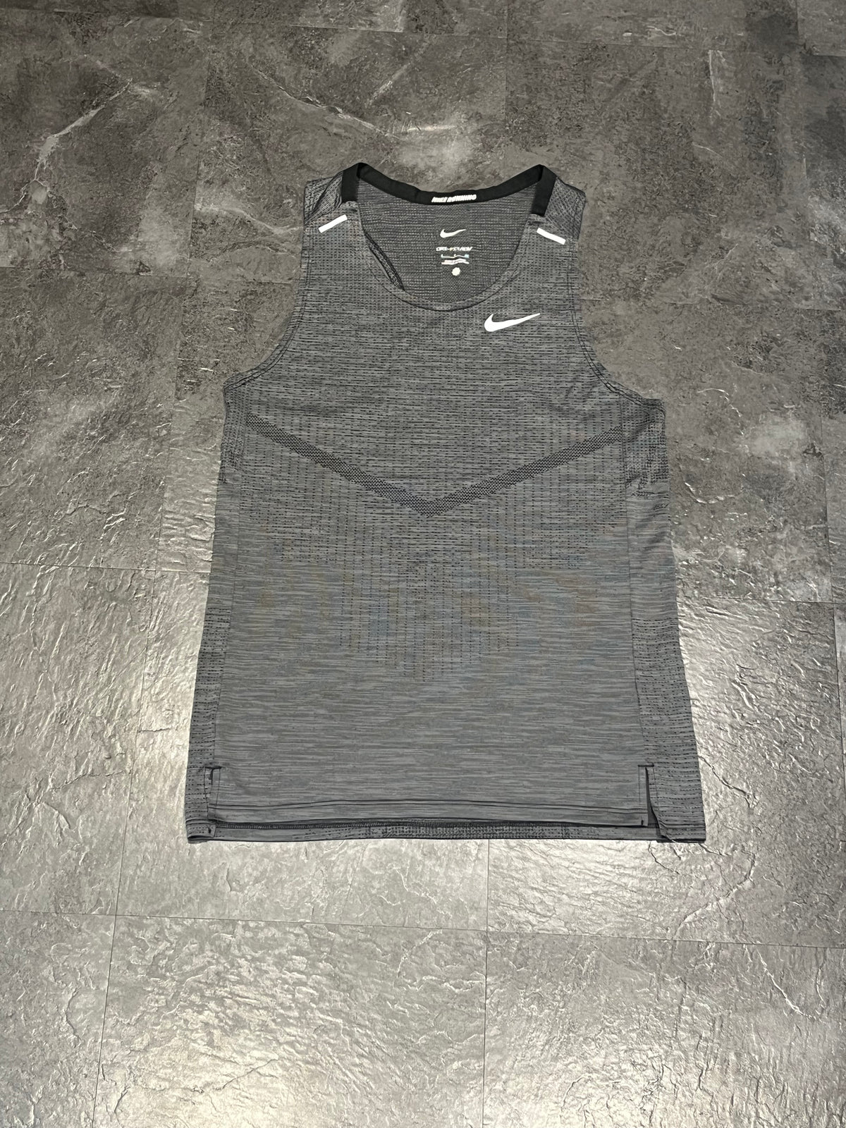 Dark Grey Nike Men’s Dri Fit ADV Running Singlet