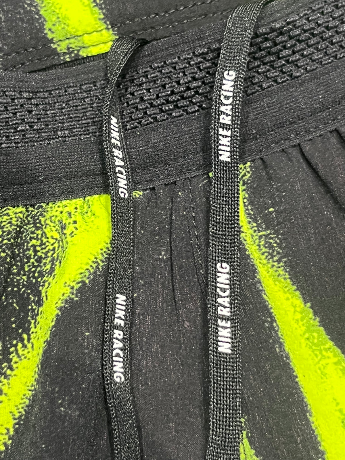 Black & Volt Green Nike Men’s Dri Fit ADV Aeroswift 2” Racing Split Shorts