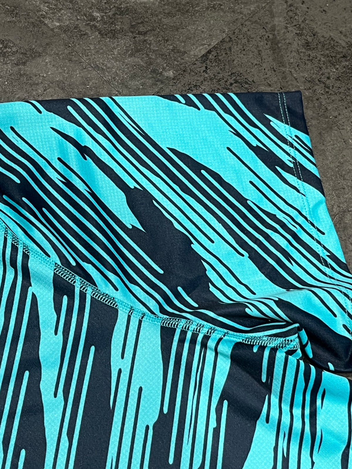 Aqua & Black Camo Asics Men’s Core Running T Shirt