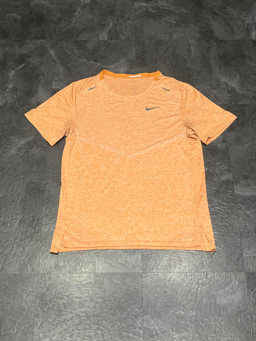 Orange Nike Men’s Dri Fit Rise 365 Running T Shirt