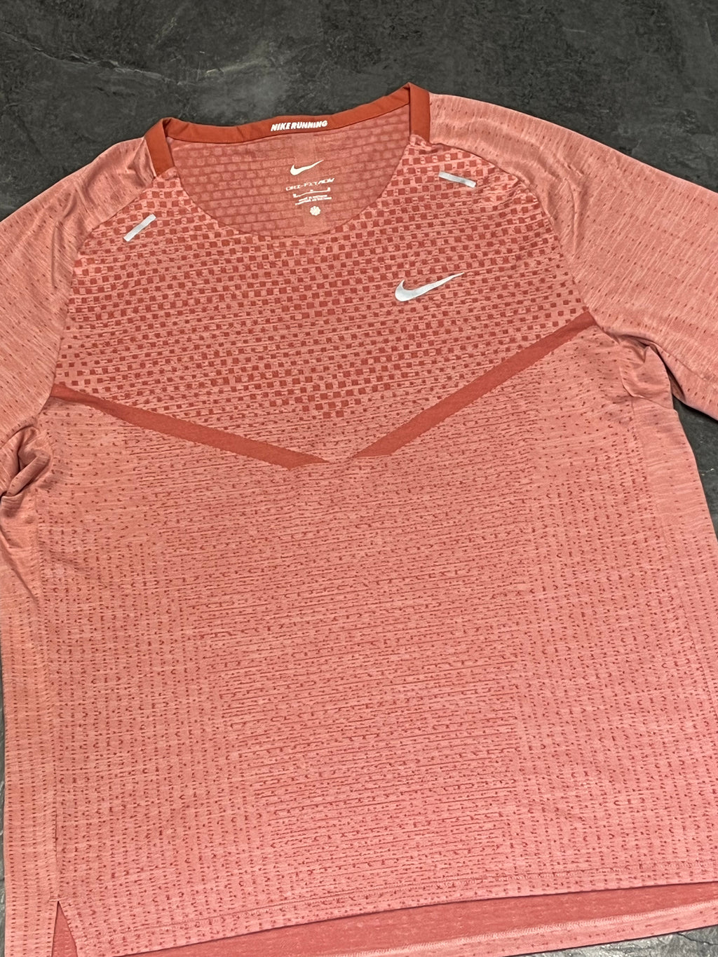 Orange / Salmon Pink Nike Men’s Dri Fit ADV Running T Shirt