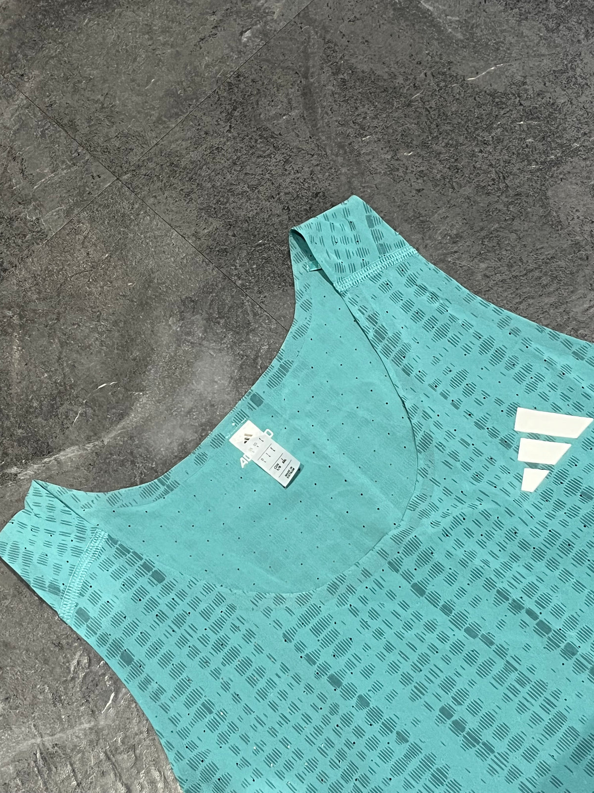 Teal Adidas Men’s Adizero Promo Racing Singlet
