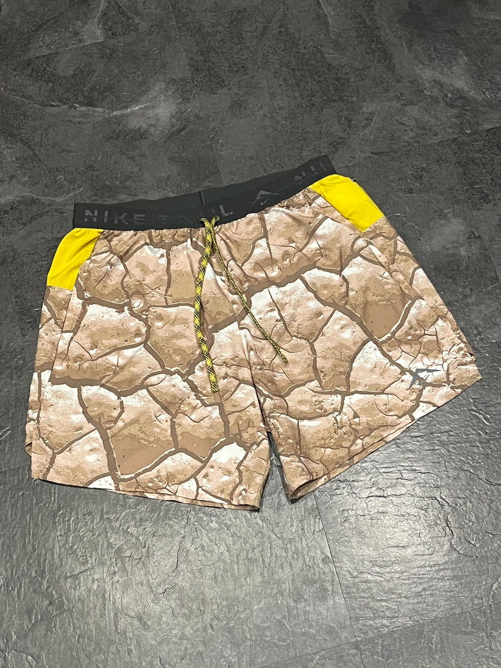 “Cracked Earth” Nike Men’s Dri Fit Trail 7” Brief Lined Running Shorts