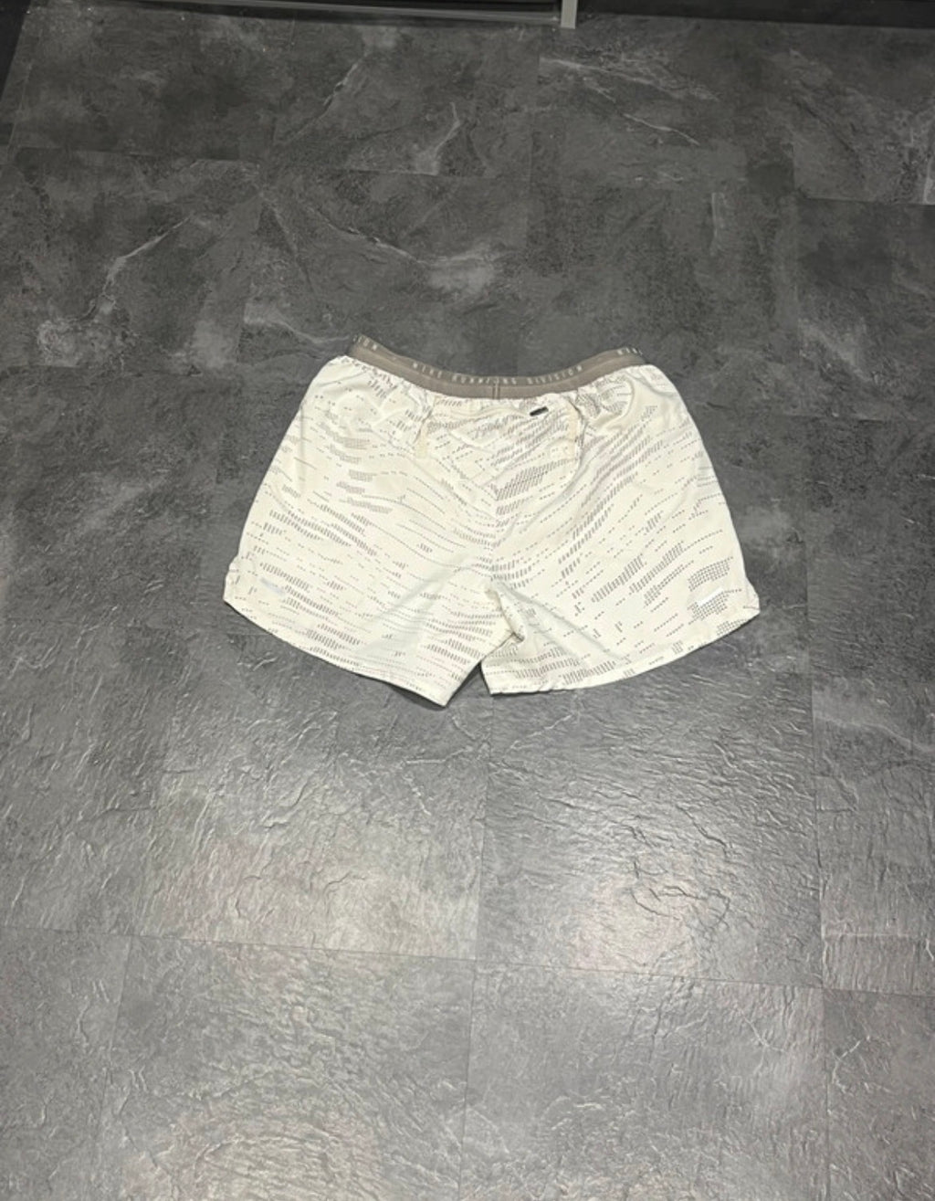 White Nike Men’s Dri Fit Running Division Reflective 5” Shorts