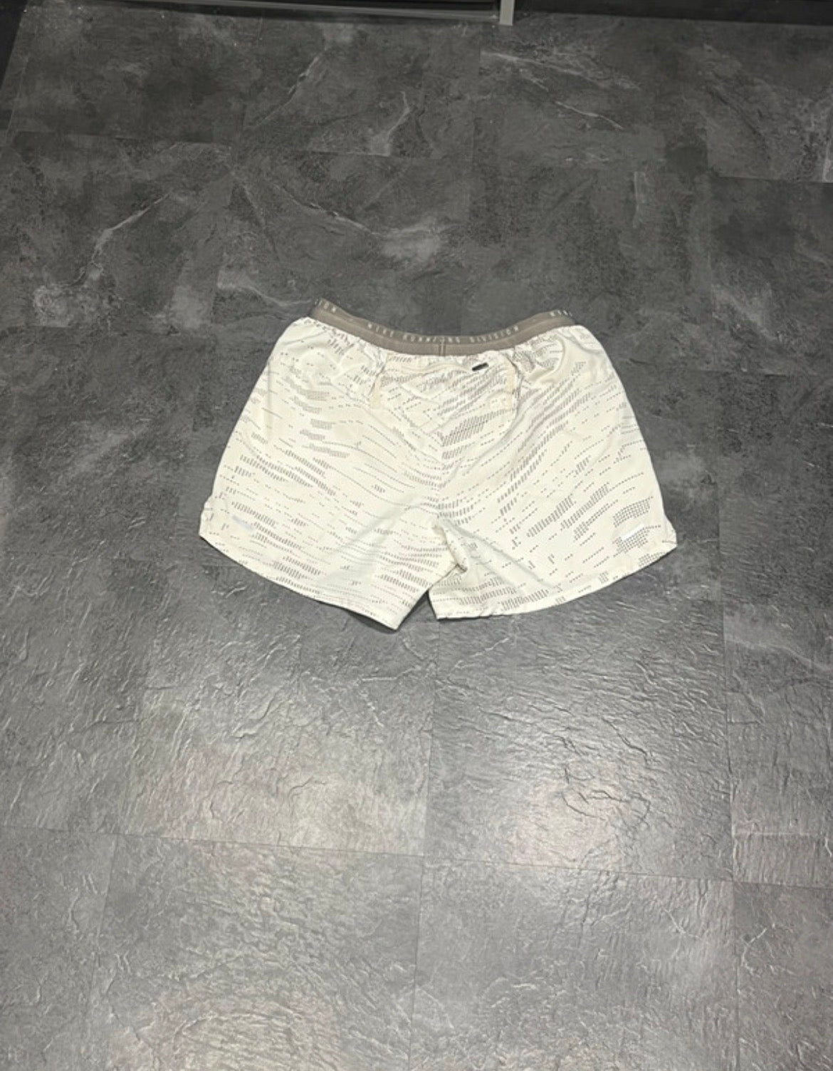 White Nike Men’s Dri Fit Running Division Reflective 5” Shorts