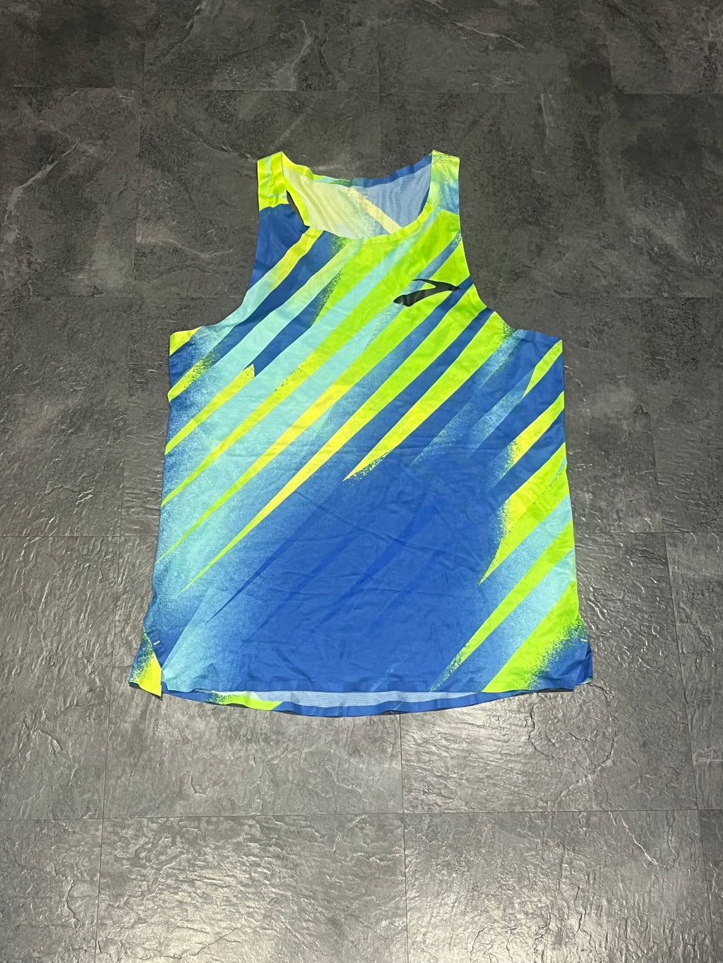 Green & Blue Brooks Men’s Pro Elite Racing Singlet