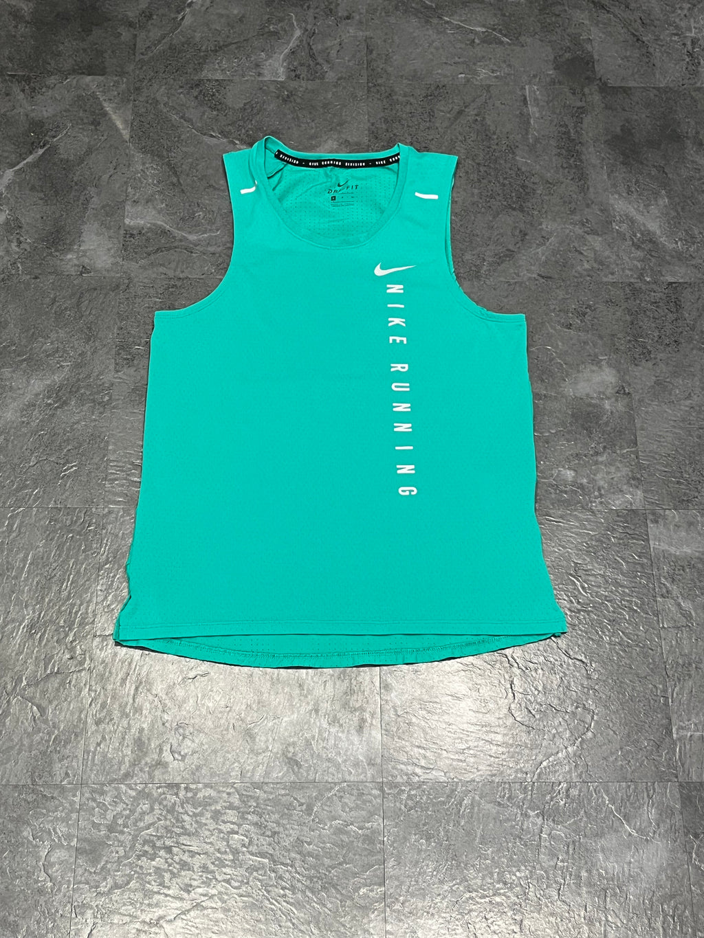 Emerald Green Nike Men’s Dri Fit Running Division Singlet