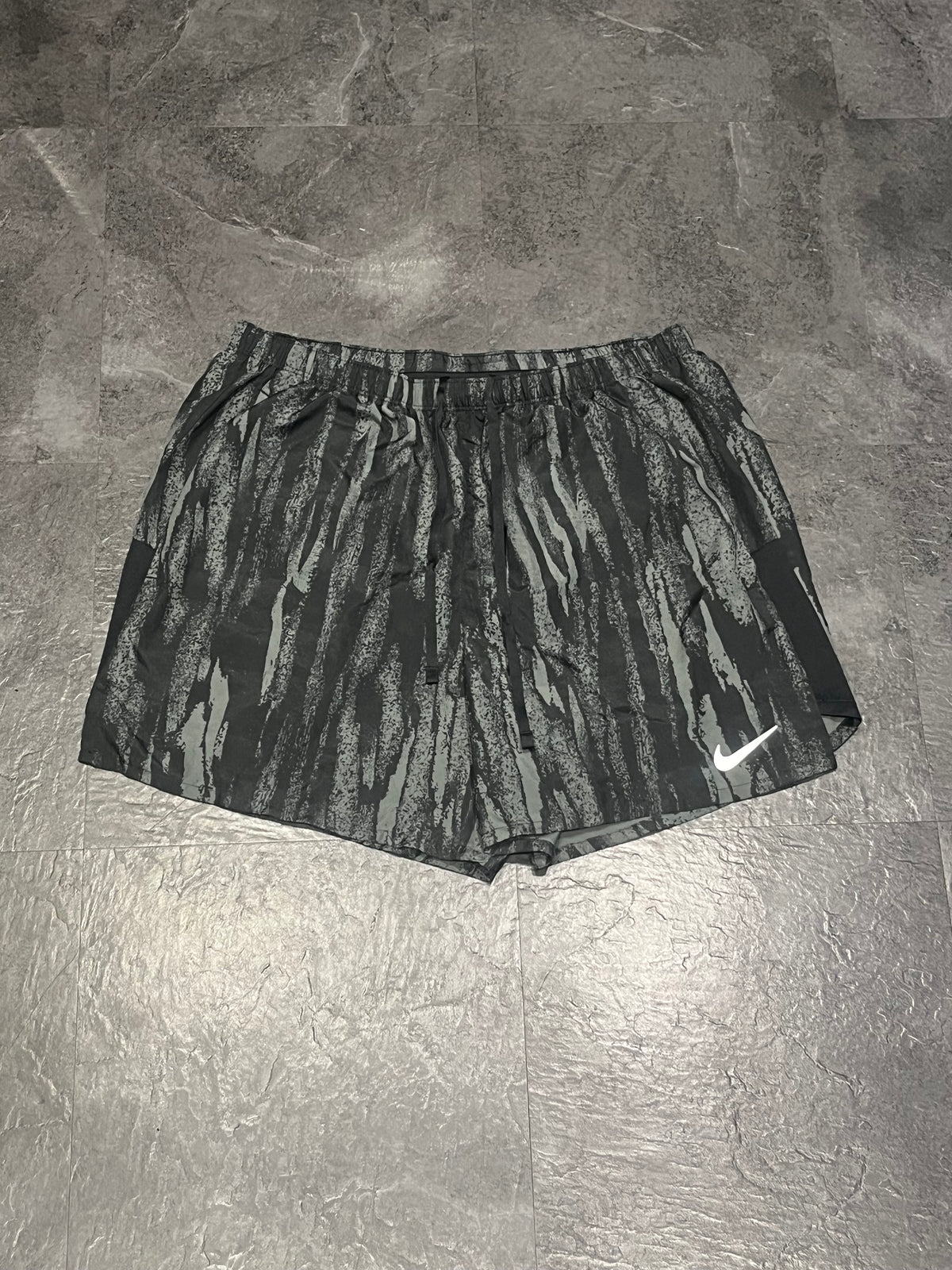 Black & Grey Nike Men’s Dri Fit Wild Run Challenger 7” Shorts