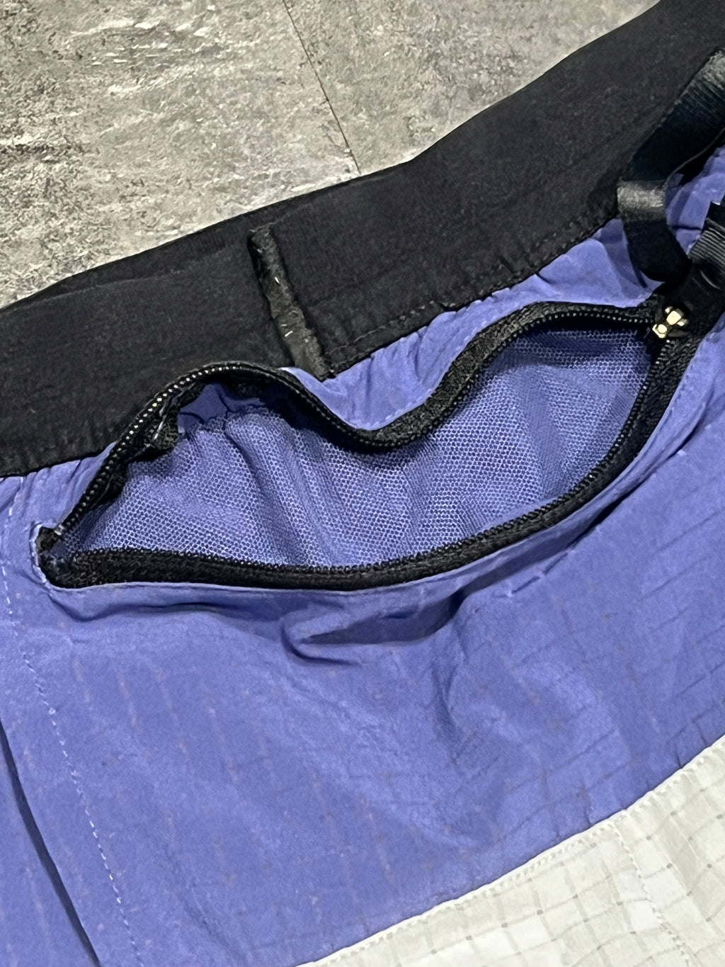 Blue & White Nike Men’s Dri Fit Trail 5” Running Shorts