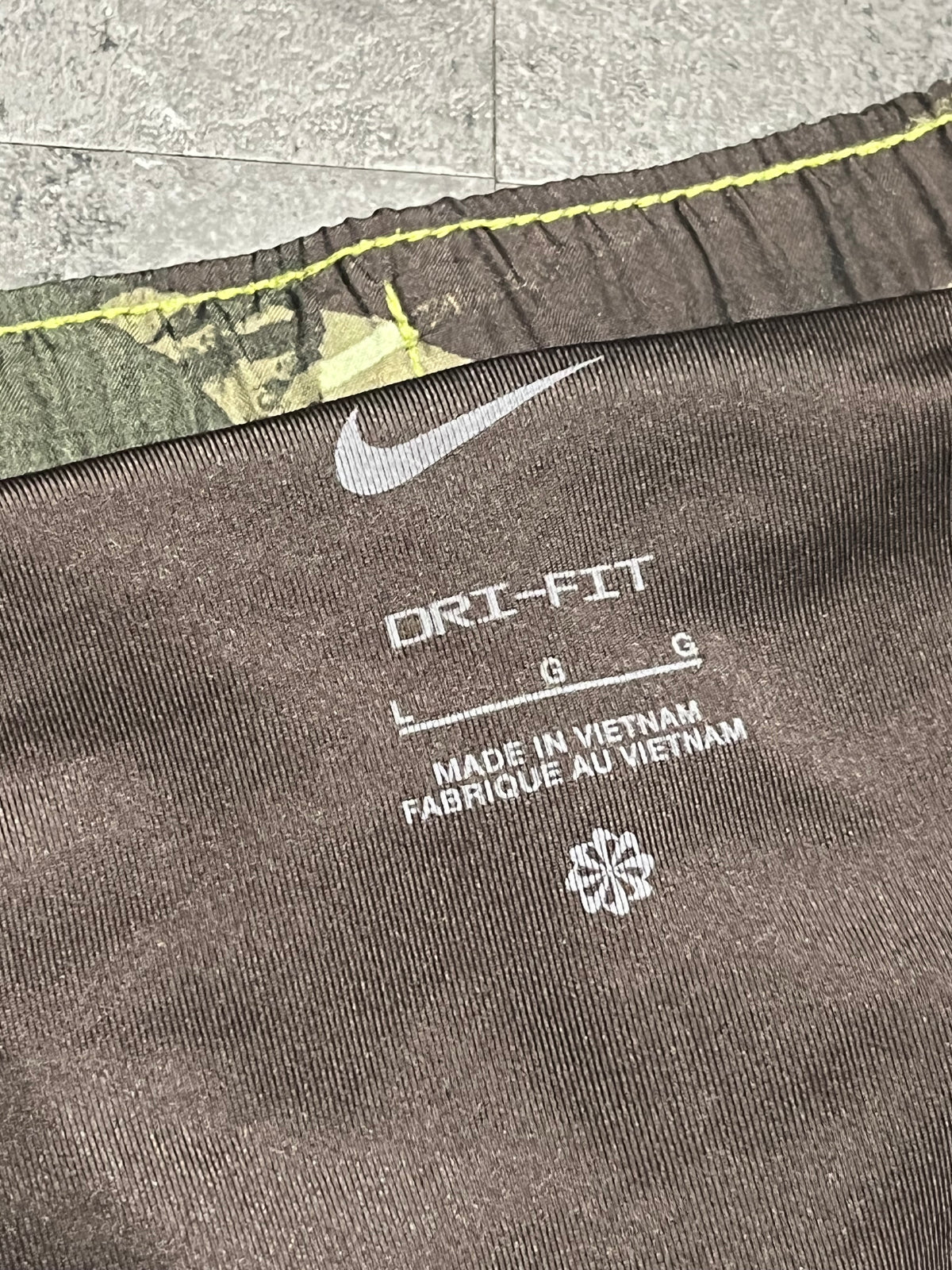Green Camo Nike Men’s Dri Fit Challenger 7” Brief Lined Running Shorts