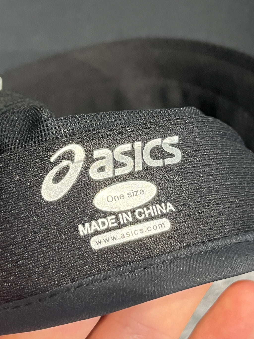 Black ASICS Lite Running Cap - Unisex