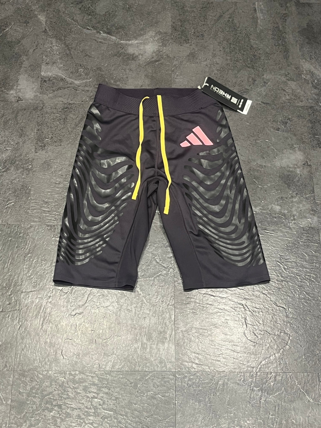 Purple Adidas Adizero Men’s Promo Pro Elite Rheon 1/2 Tights