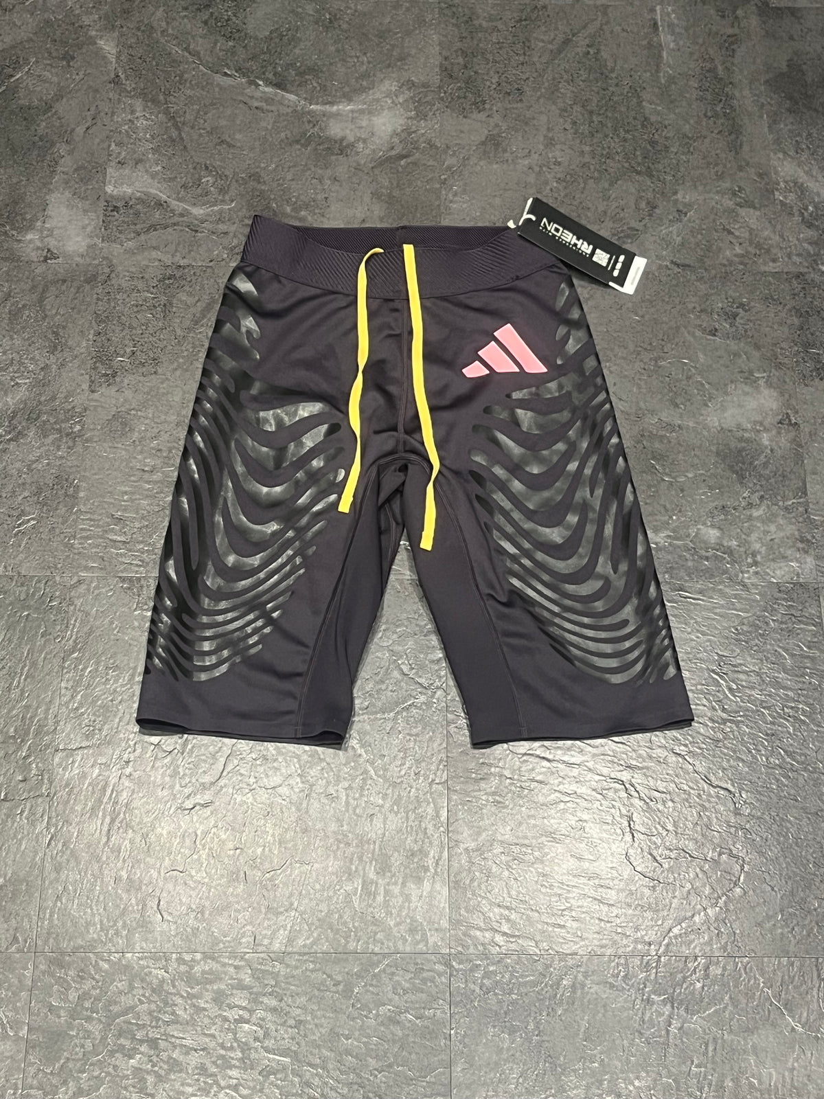 Purple Adidas Adizero Men’s Promo Pro Elite Rheon 1/2 Tights