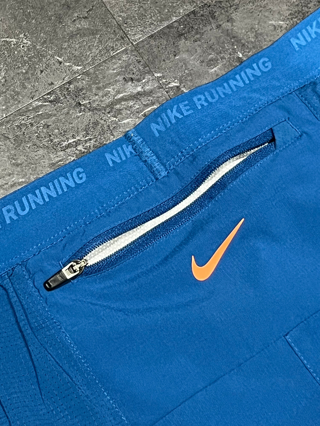Blue Nike X Blue Ribbon TC Men’s Dri Fit Flex Stride 5” Brief Lined Running Shorts