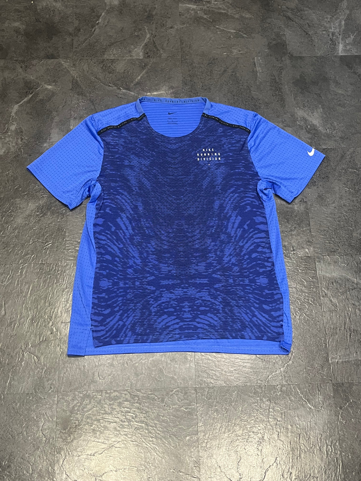 Blue Nike Men’s Dri Fit Rise 365 Running Division T Shirt