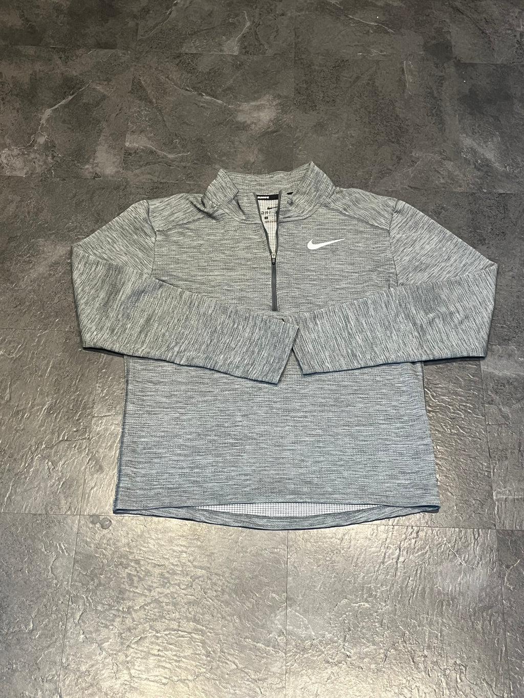 Grey Nike Men’s Dri Fit Pacer 1/2 Zip Top