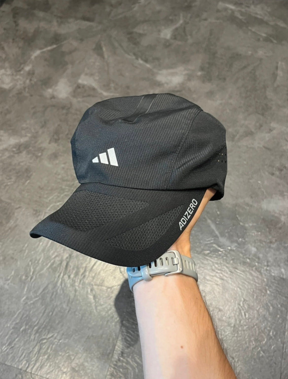 Black Adidas Adizero Climacool Running Cap