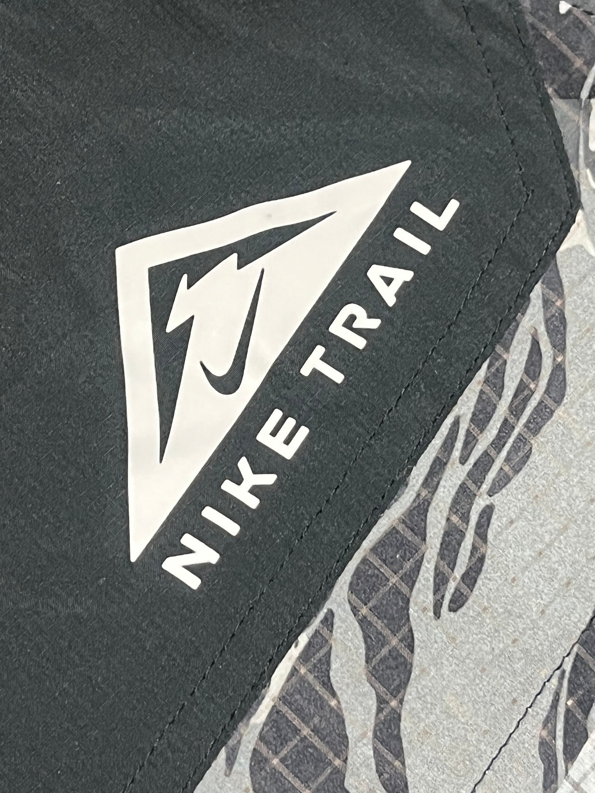 Black & White Camo Nike Men’s Dri Fit Trail 5” Brief Lined Running Shorts