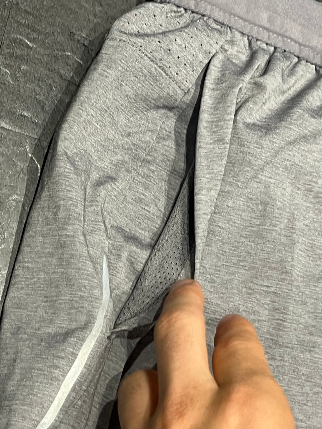 Grey Nike Men’s Dri Fit Flex Stride 5” Brief Lined Running Shorts