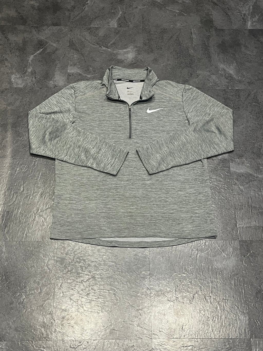 Grey Nike Men’s Dri Fit Pacer 1/2 Zip Top