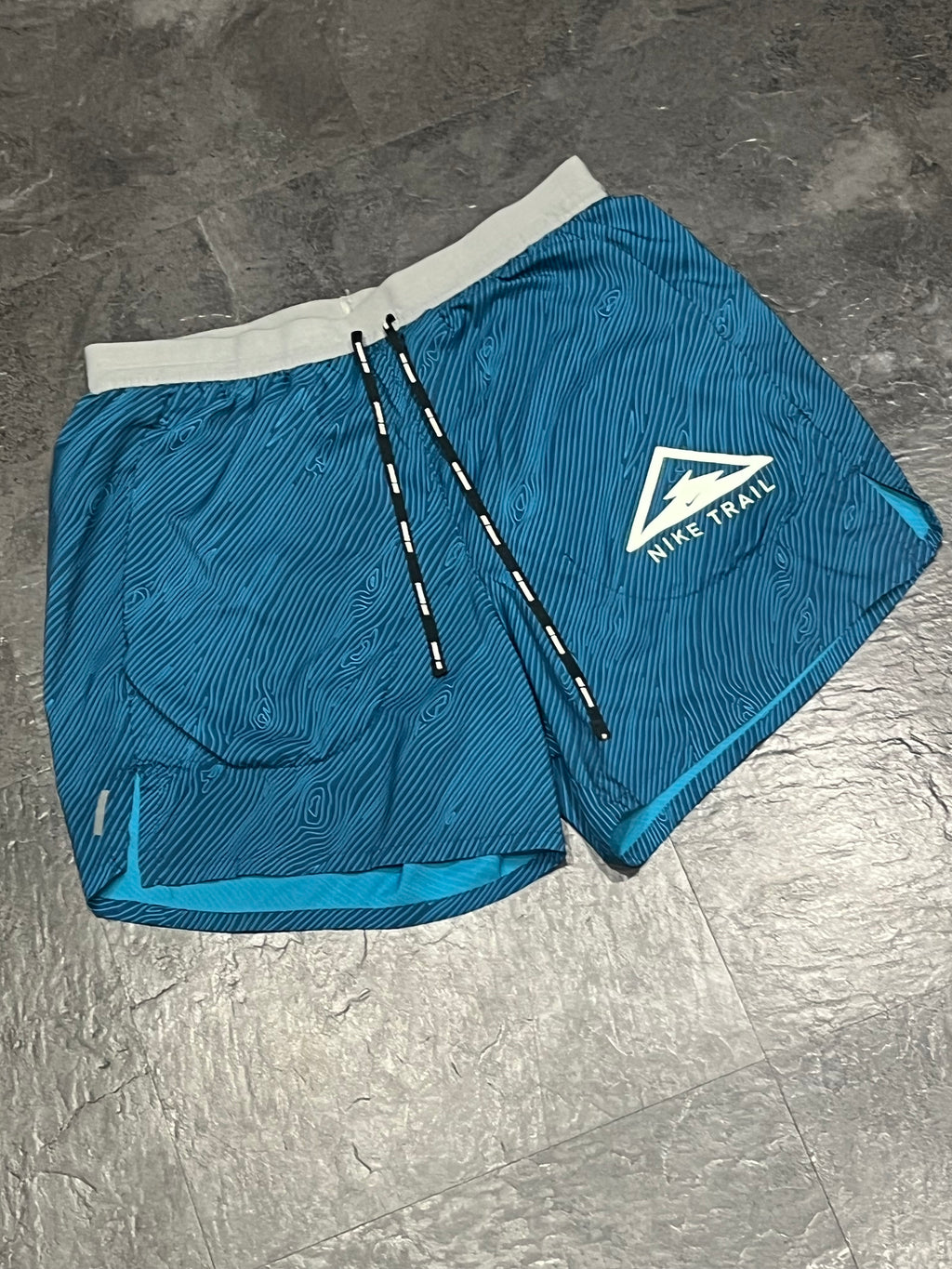 Blue Nike Men’s Dri Fit Trail 5” Brief Lined Running Shorts