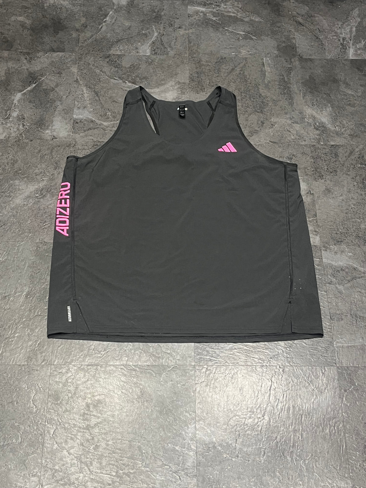 Black/Pink Adidas Adizero Men’s Racing Singlet