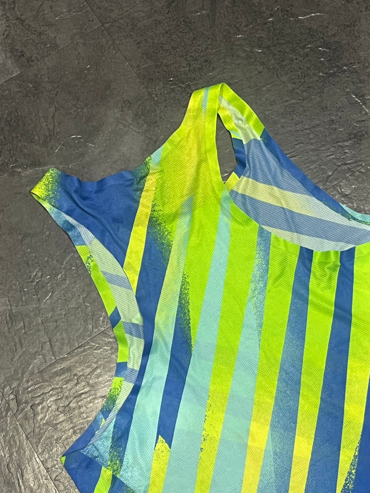 Green & Blue Brooks Men’s Pro Elite Racing Singlet