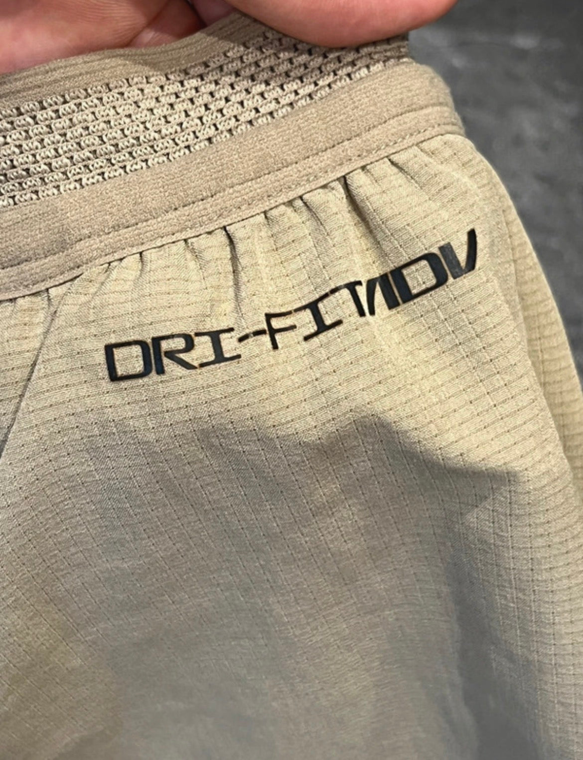 Beige Nike Men’s Dri Fit ADV Aeroswift Racing Bottoms