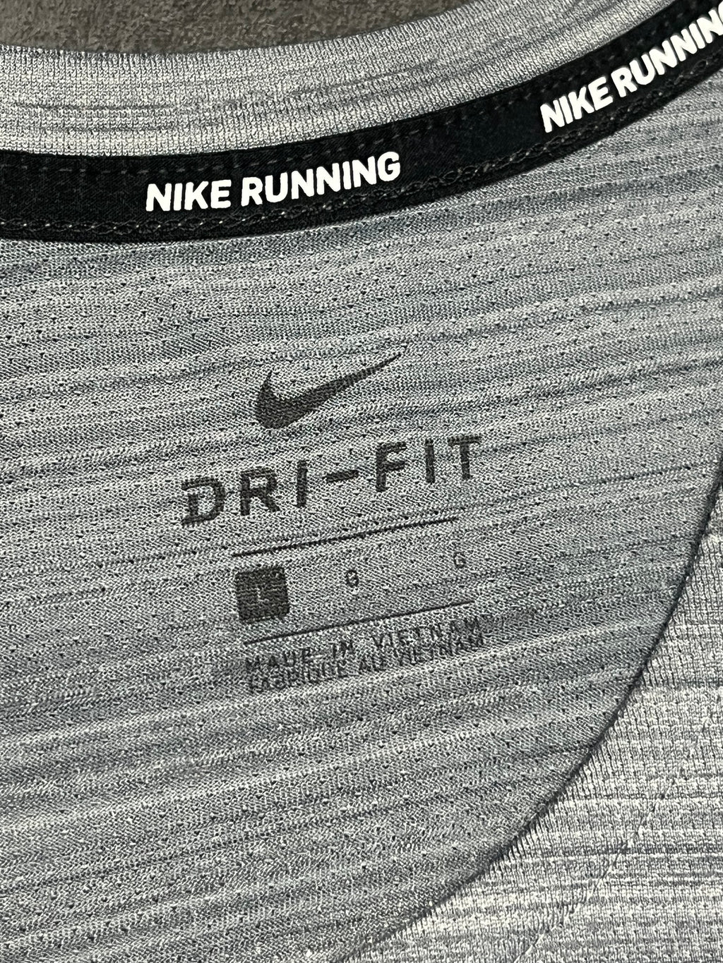 Grey Nike Men’s Dri Fit Miler Running Vest
