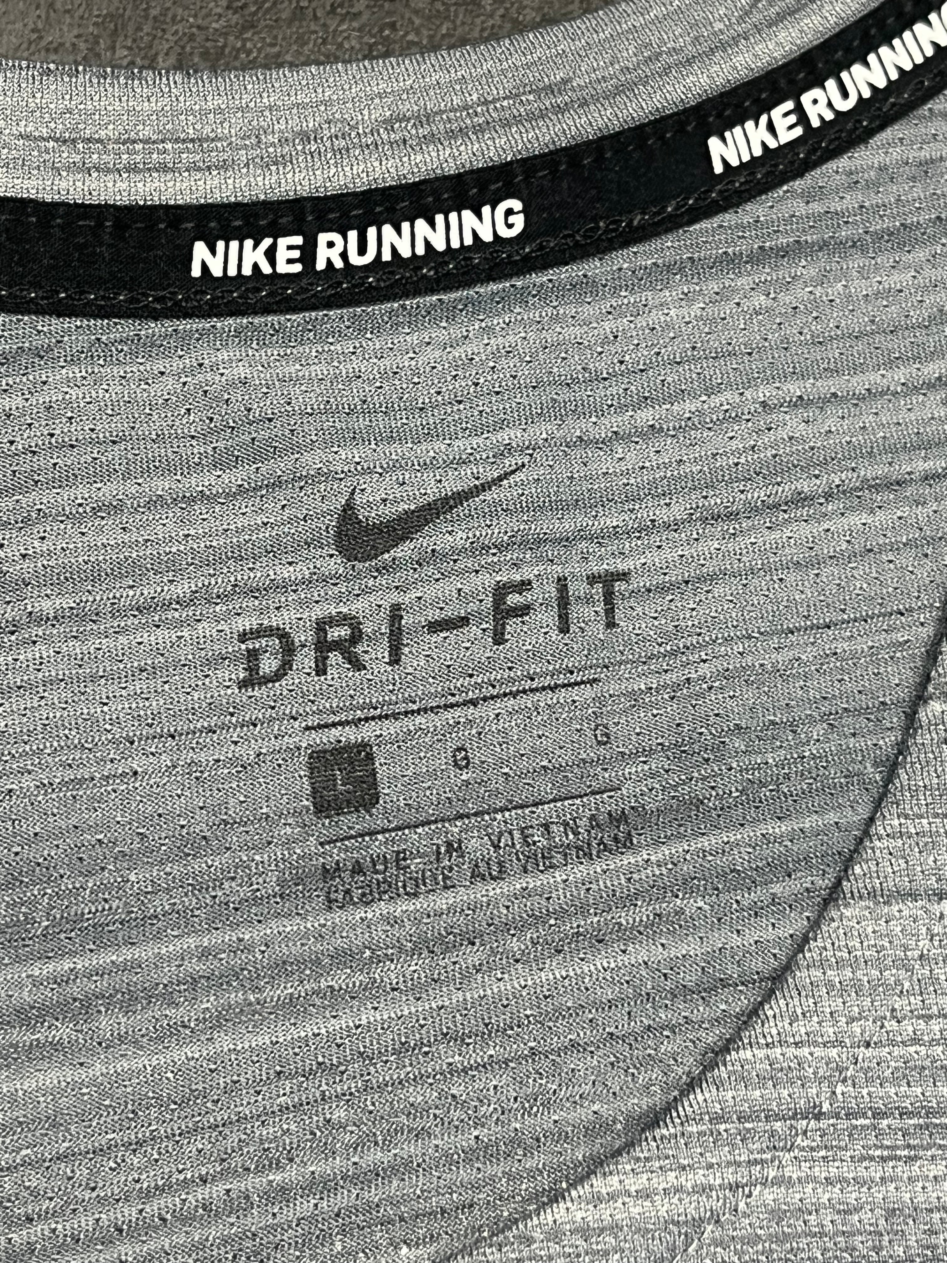 Grey Nike Men’s Dri Fit Miler Running Vest