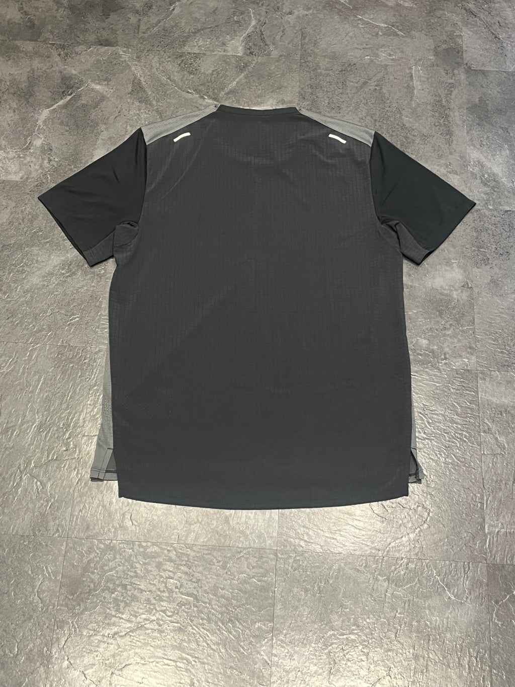 Black & Grey Nike Men’s Dri Fit Rise 365 Trail Running T Shirt