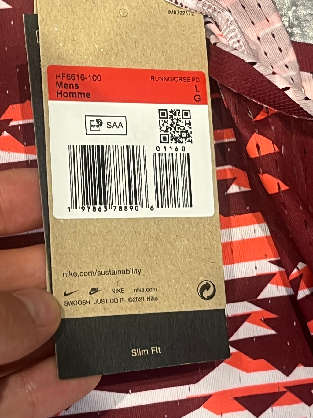 Red/White Nike Men’s Dri Fit ADV Bowerman Aeroswift Racing Singlet