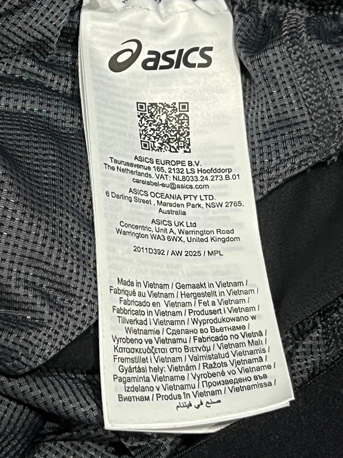 Black & White Asics Men’s Fujitrail 5” Brief Lined Running Shorts