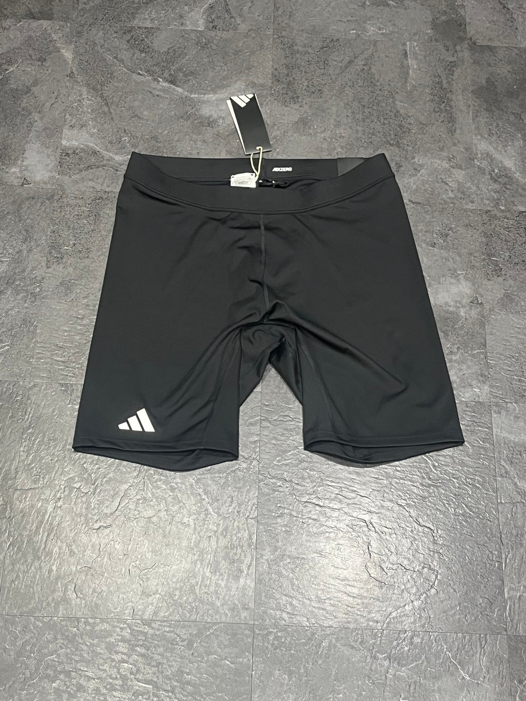 Black & White Adidas Men’s Aeroready Adizero Racing 1/2 Tights