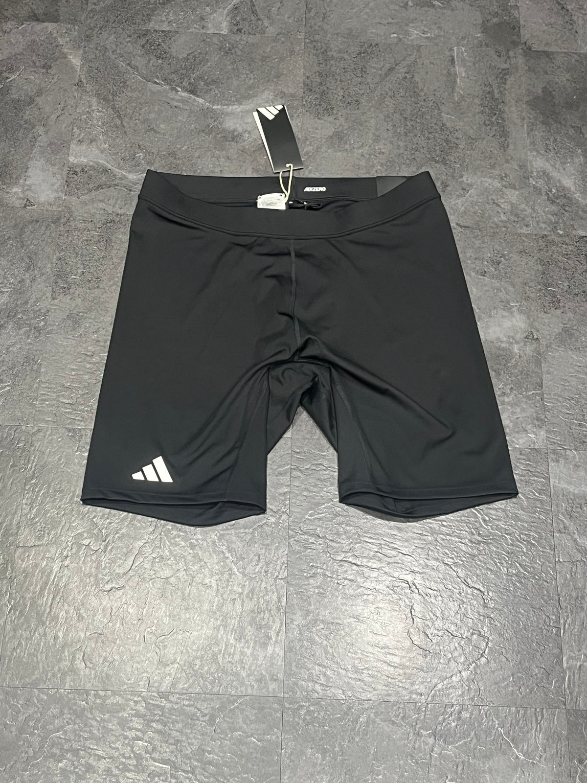 Black & White Adidas Men’s Aeroready Adizero Racing 1/2 Tights
